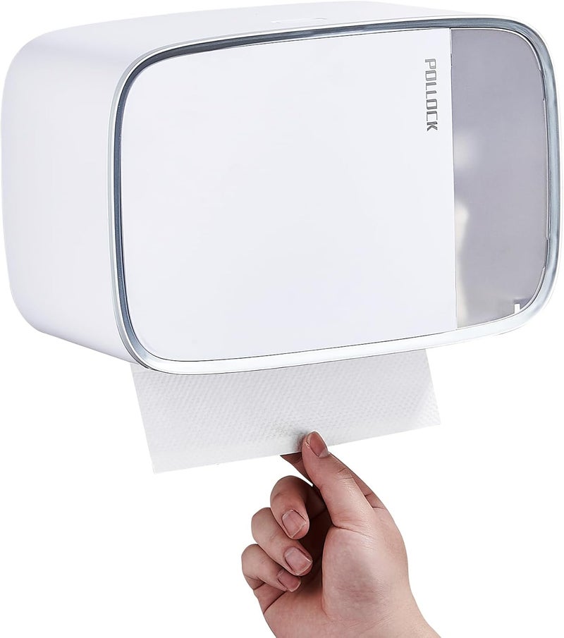 pollock Paper Towel Dispenser Holder Wall Mount,Commercial Paper Towel Dispenser Multi-fold Trifold C Fold,Hand Towel Holder,Paper Roll Napkin Tissue Dispenser,Paper Towel Holder for Bathroom Kitchen - Image 1